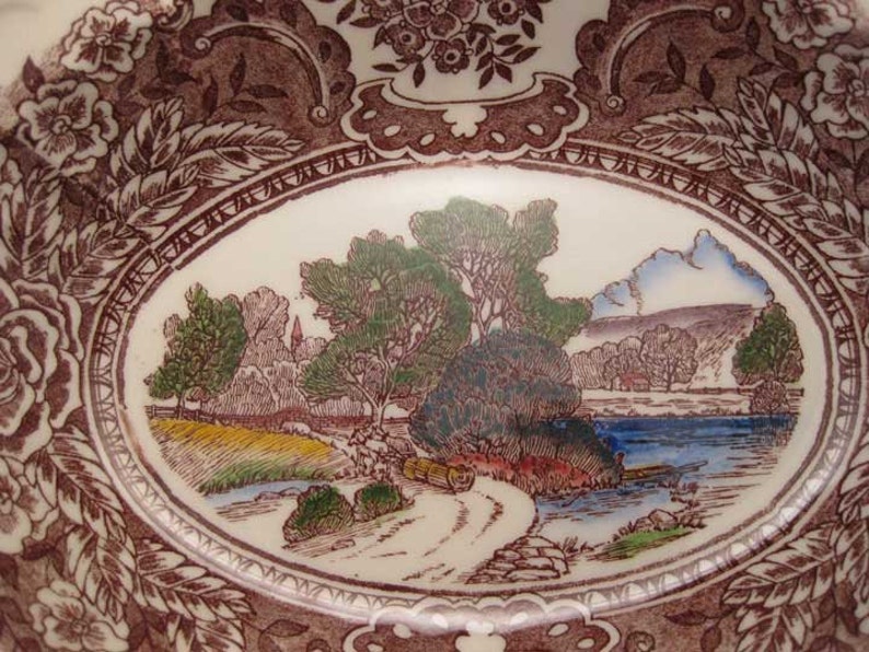 10 Vernon Kilns 1860 Poppytrail Oval Vegetable Bowl Circa 1940/'s Made In U.S.A