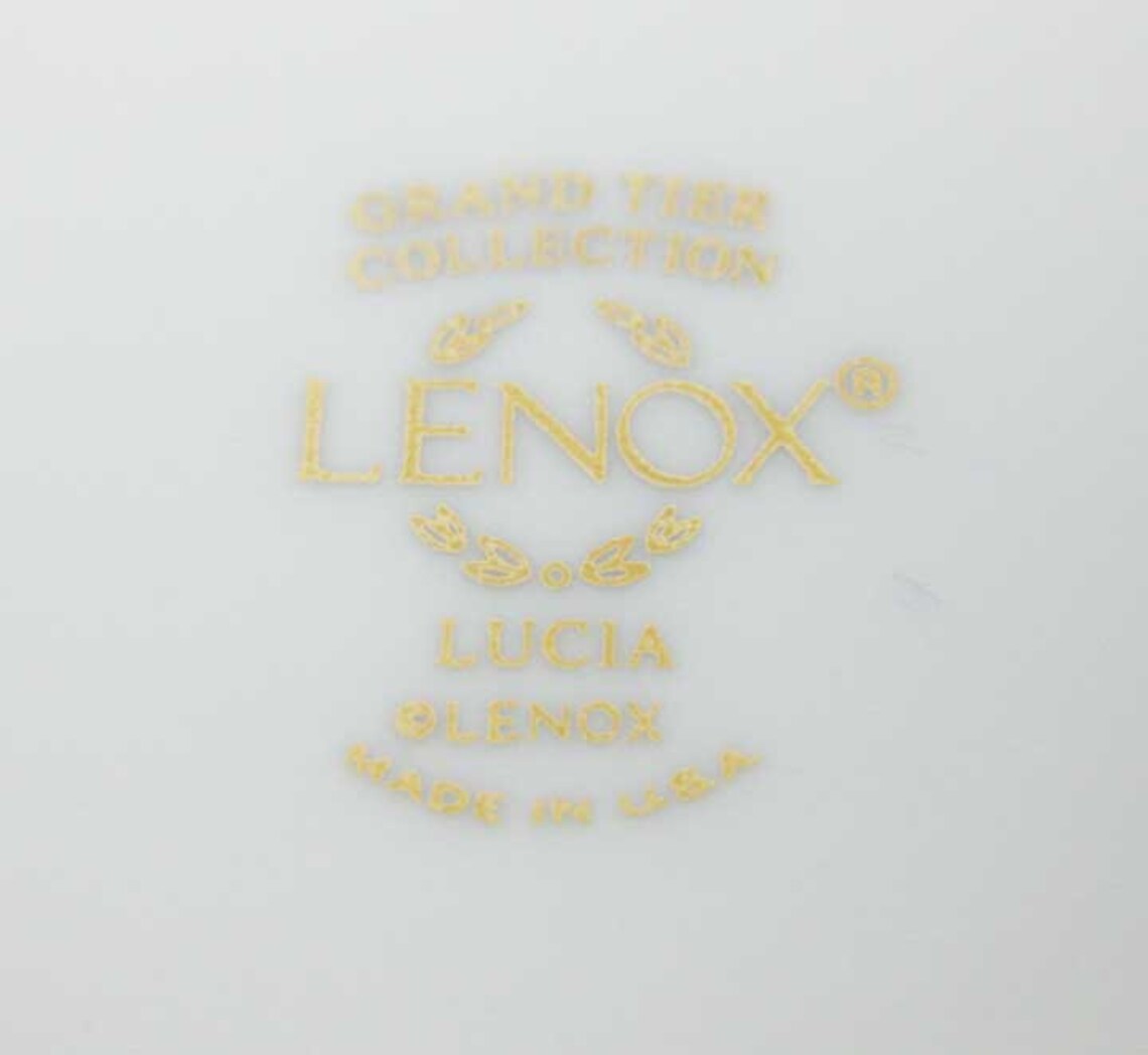 Lenox Grand Tier Lucia Tea Cups and Saucers 2 Sets Circa Etsy
