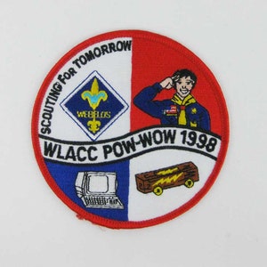 Vintage BSA Boy Scout Patch 1998 WLACC-Pow-Wow Scouting For Tomorrow Webelos NEW