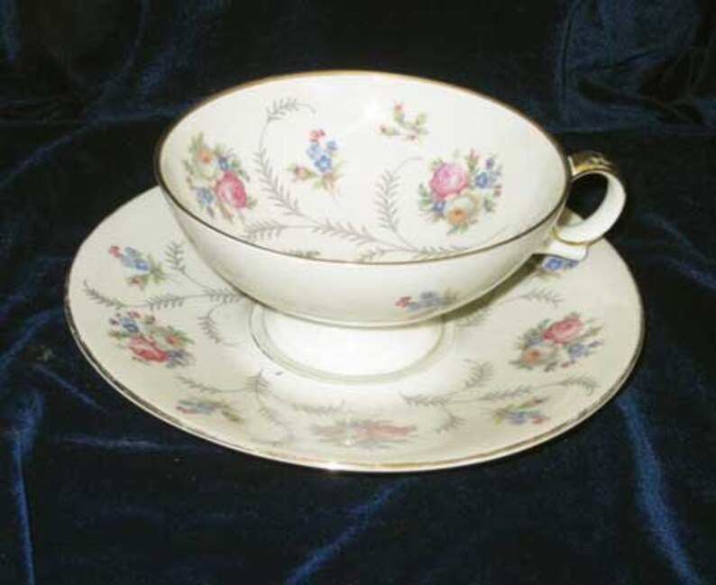 Vintage Bavaria Germany Tea Cup and Saucer by HERTEL JACOB - Etsy