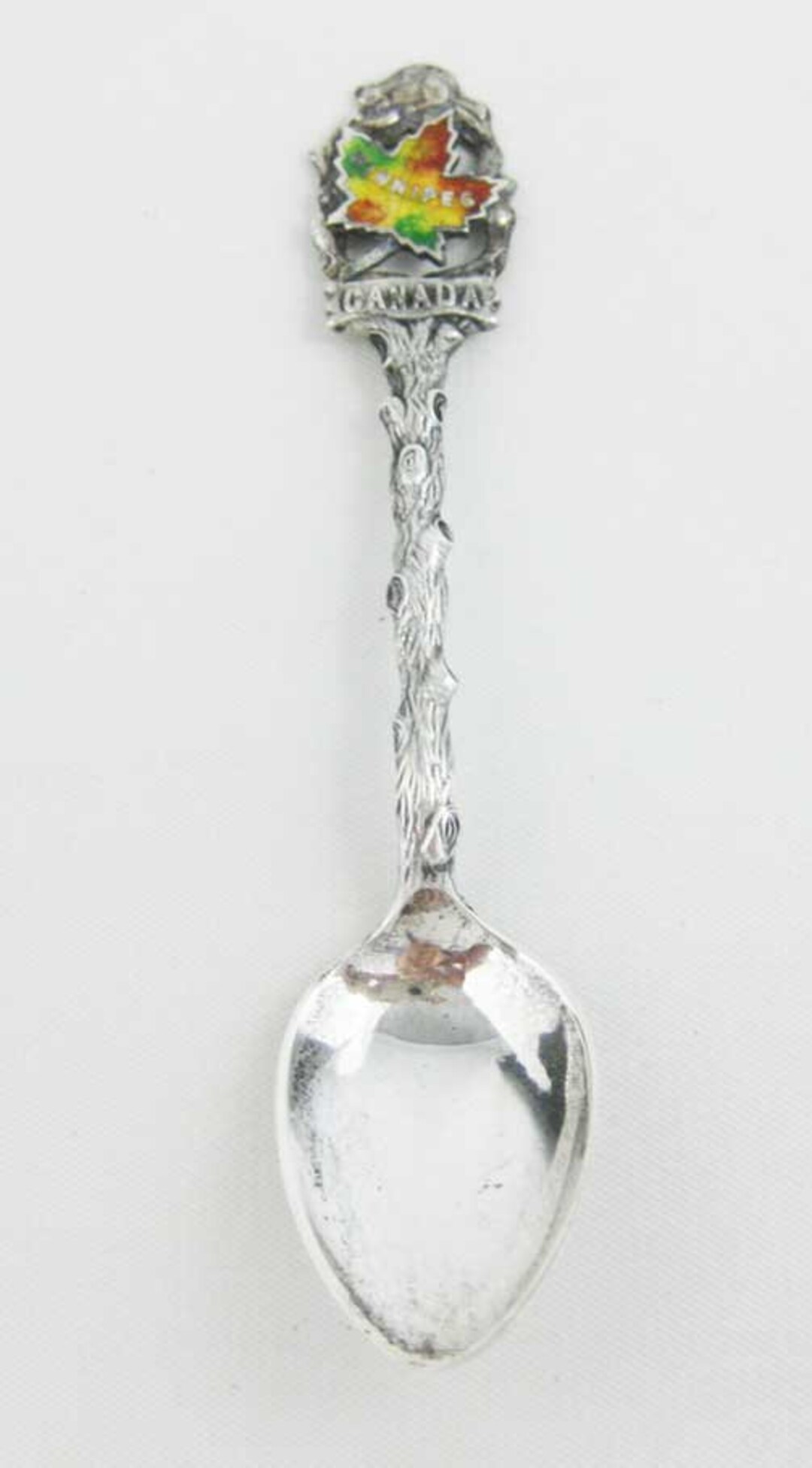 Vintage Sterling Silver Winnipeg Canada Souvenir Collector Spoon