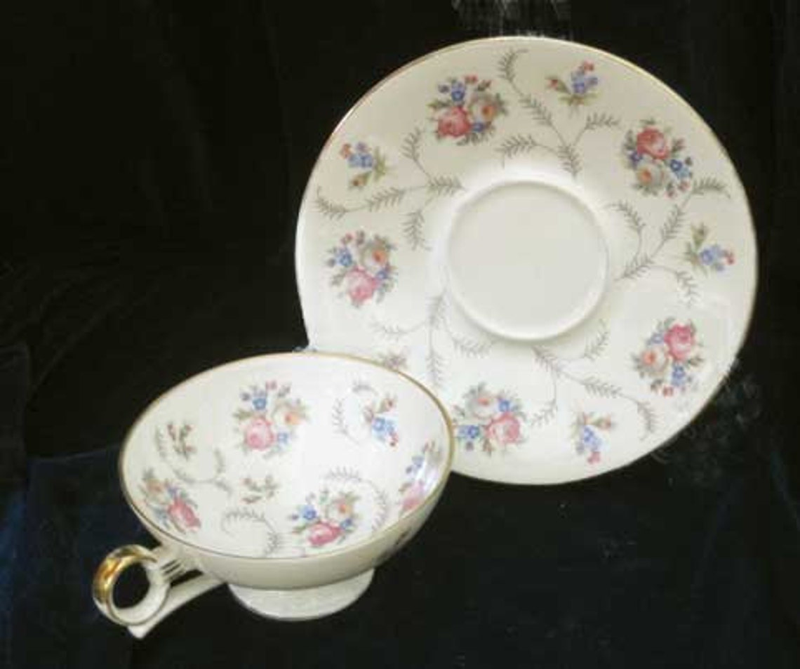 Vintage Bavaria Germany Tea Cup and Saucer by HERTEL JACOB - Etsy