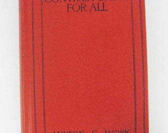 Book : Contract Bridge For All~By Milton C. Works Circa 1929 Hard Cover 1St. Edition