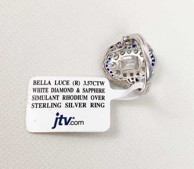 JTV Brand Woman s Bella Luce Rhodium Over Sterling Silver White