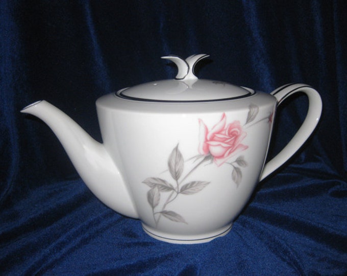 Noritake Rosemarie Teapot W/lid Pattern 6044 Etsy