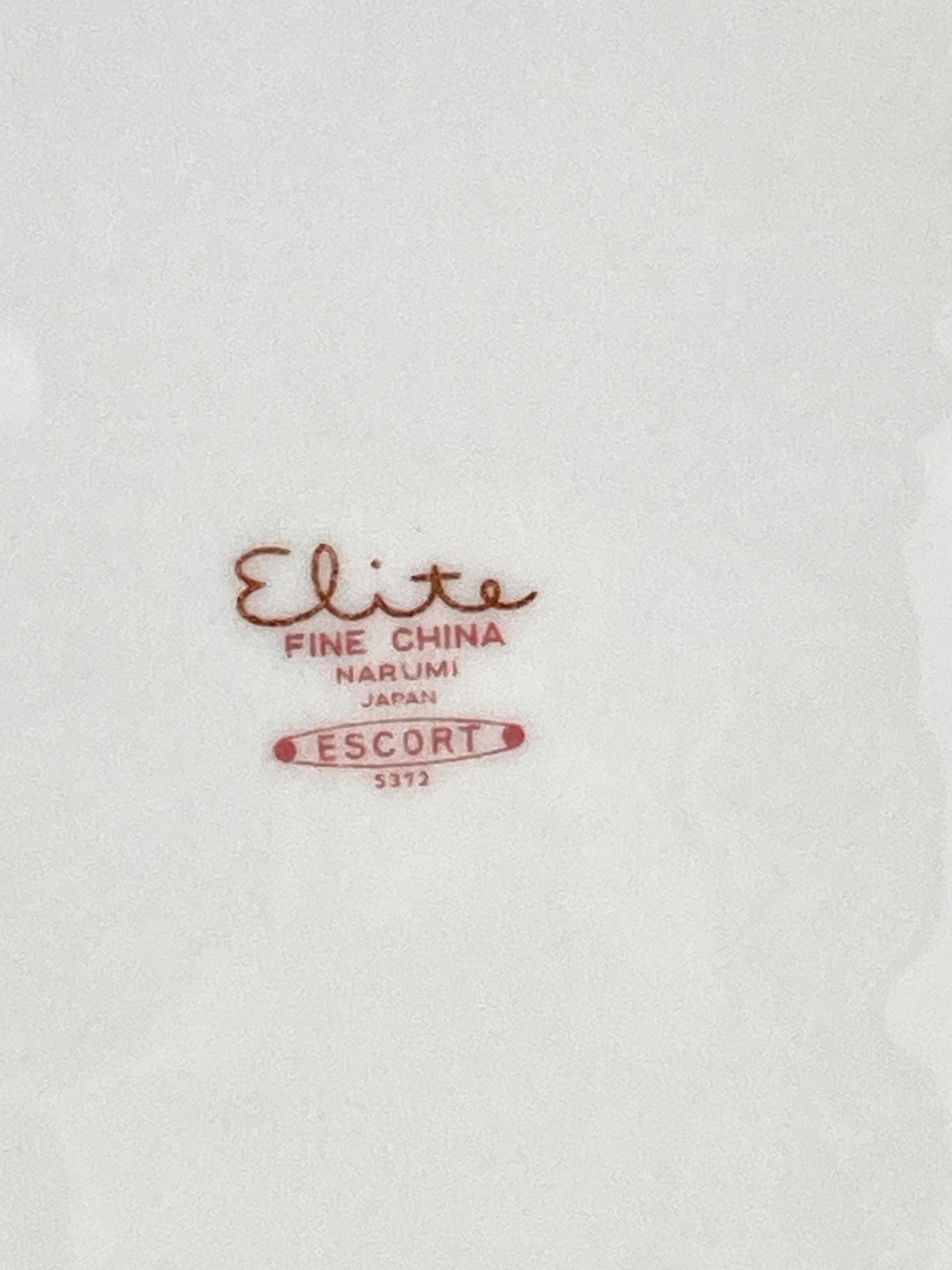 Vintage Retro Mikasa Elite Fine China Narumi Escort #5372 Dinner