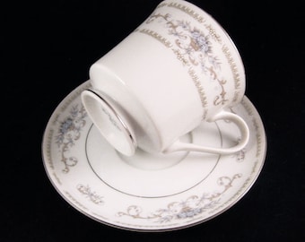 Diane Wade Fine China Tea Cup & Saucer Set Japan Circa 1970&#39;s