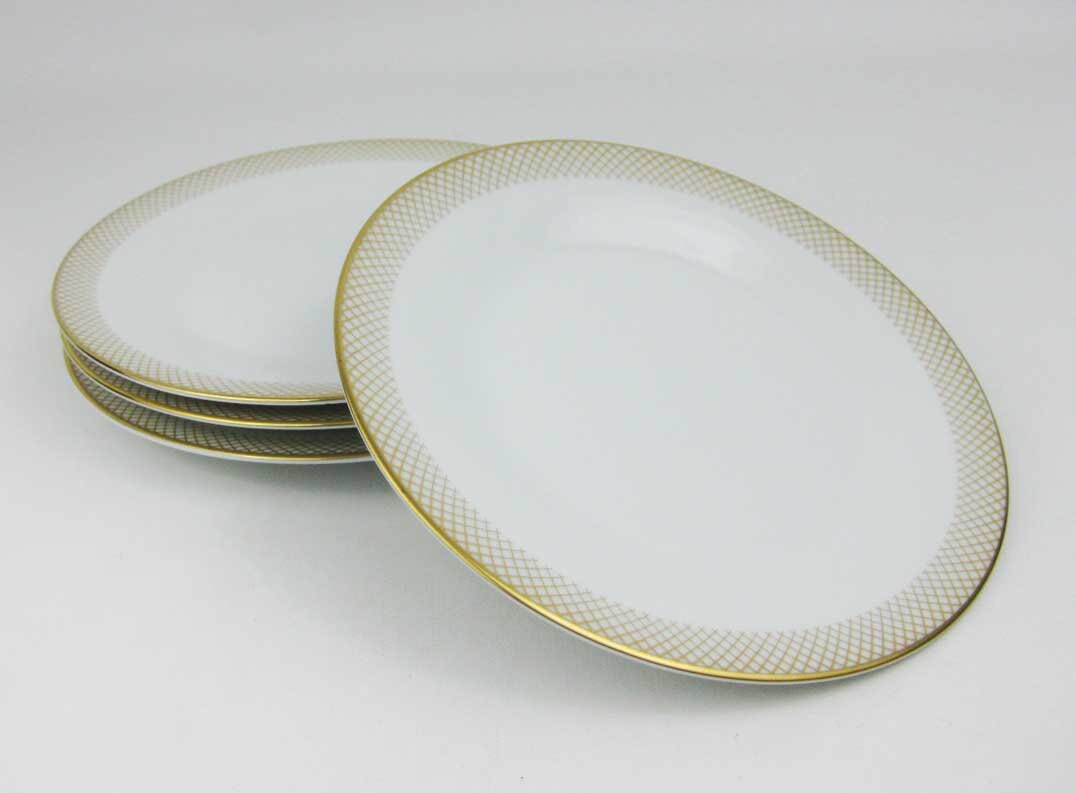 Vintage Noritake Seville Bread~dessert Plates (4) #6521 Circa