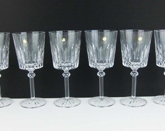 Six Sasaki Harmony Azure Glasses, Sasaki Blue - 2 Wine, 2 Water, 2