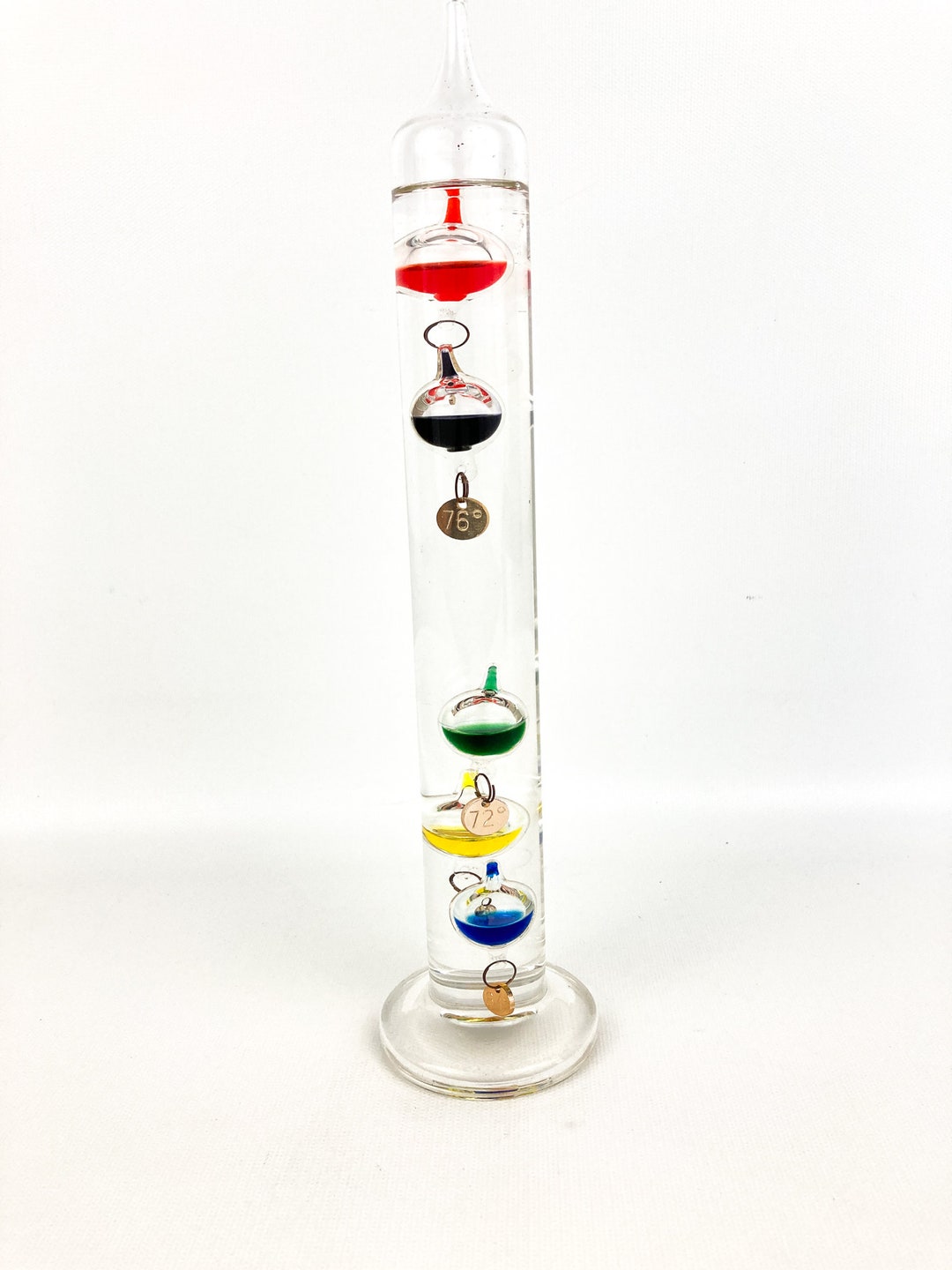 Galileo Free Standing Liquid Thermometer Koch German Made Etsy