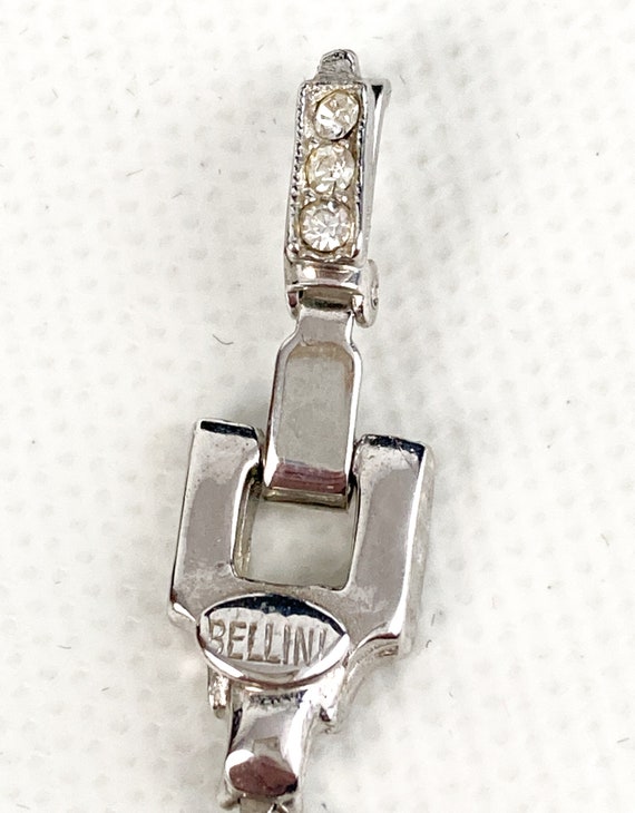 Bellini Silver Tone Rhinestone Heart Bracelet/Ank… - image 8