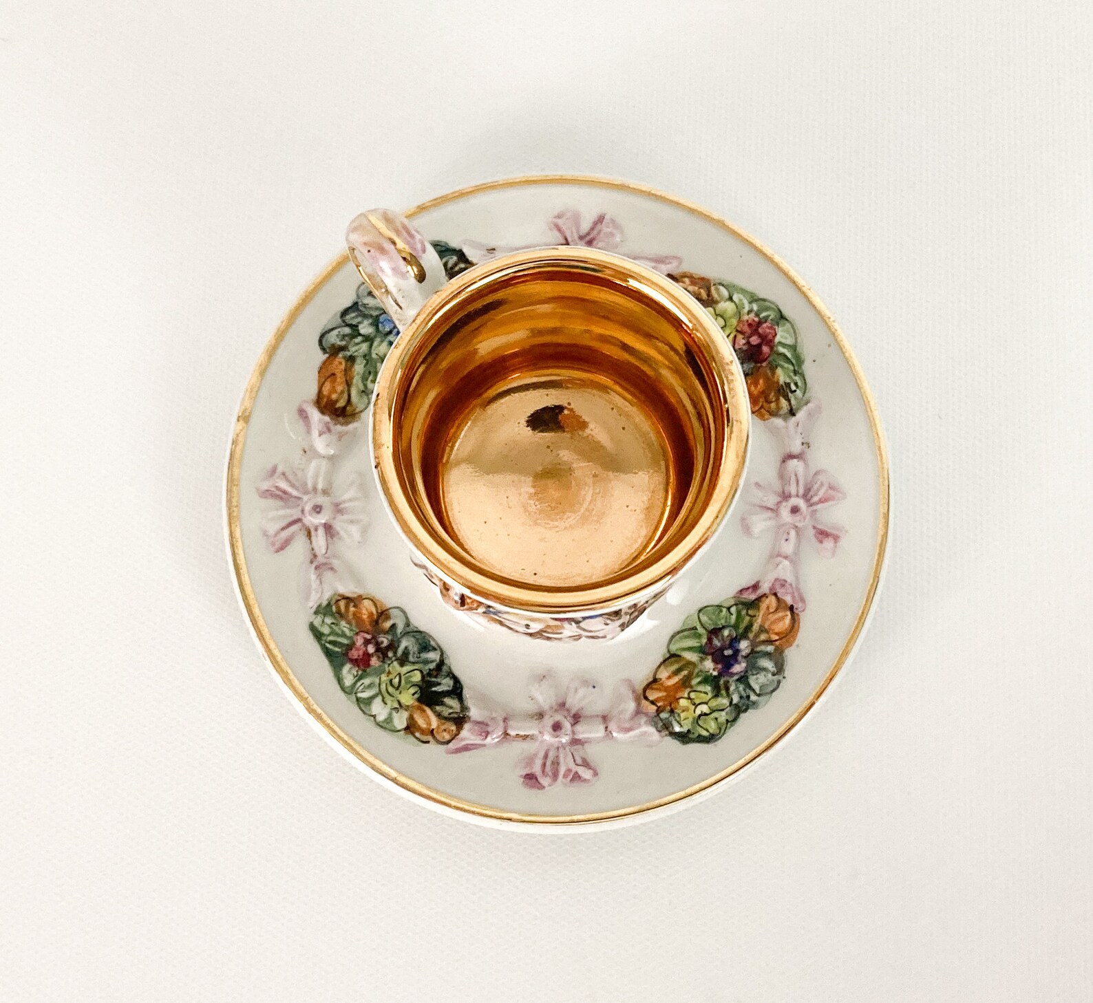 Capodimonte Cherub Coffeepot Espresso Set Cups Saucers Etsy