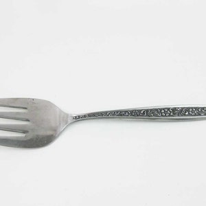 Japan National Stainless Meat Serving Fork &quot;Cadiz&quot; Pattern