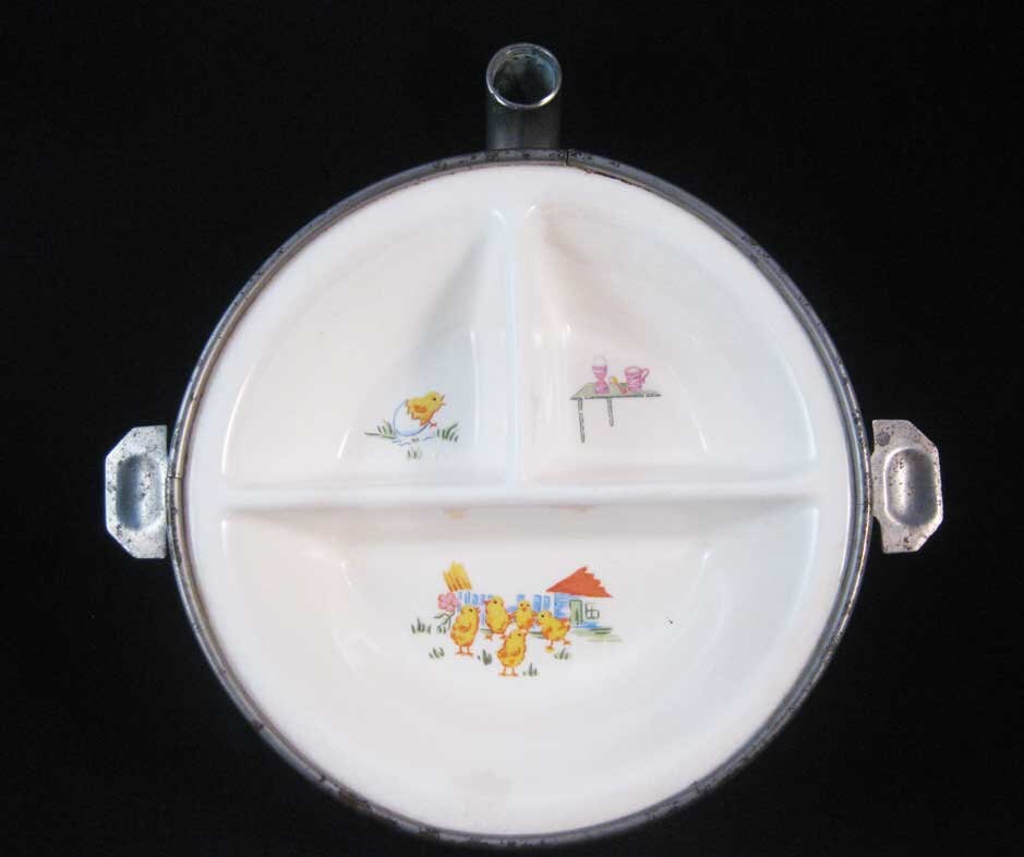 Antique Baby Chicks Child's Warming Dish G.W. Co. Germany Etsy