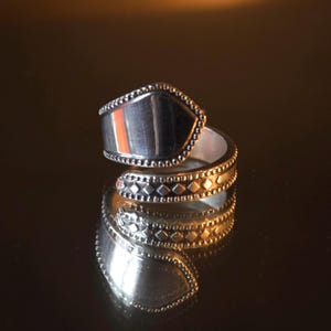 silver ring made of cutlery