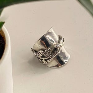 silver ring made of cutlery