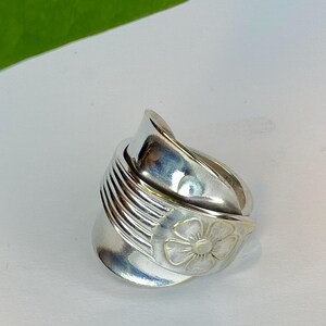 silver ring made of cutlery