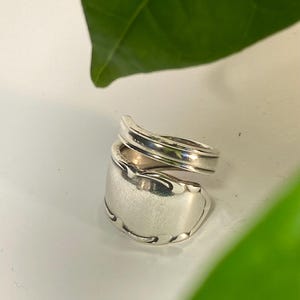 silver ring made of cutlery