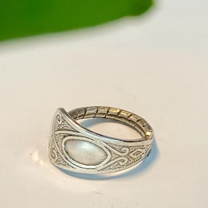 silver ring made of cutlery