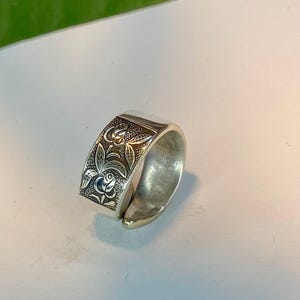 silver ring made of cutlery