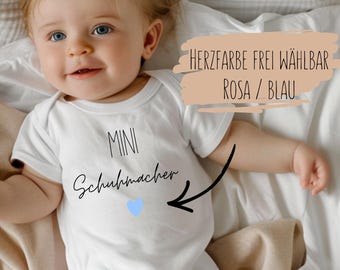 Personalized baby bodysuit, mini bodysuit with last name, personalized birth gift, short-sleeved baby bodysuit, long-sleeved baby bodysuit, pregnancy announcement
