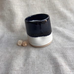 Handmade Ceramic Thumb Cup | Handleless Stoneware Coffee Cup | Unique British Gift | Ceramic Wine Cup | Dimple Cup | Cortado Coffee Cup |Mug