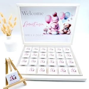 Gepersonaliseerde chocolade doos – bruiloft, Sünnet, verjaardag – gast cadeau, bedankje, kinderfeestje, decoratie voor chocoladerepen, cadeau idee