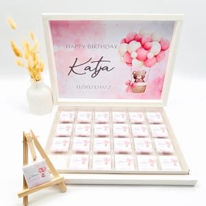 Gepersonaliseerde chocolade doos – bruiloft, Sünnet, verjaardag – gast cadeau, bedankje, kinderfeestje, decoratie voor chocoladerepen, cadeau idee