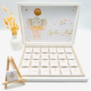 Gepersonaliseerde chocolade doos – bruiloft, Sünnet, verjaardag – gast cadeau, bedankje, kinderfeestje, decoratie voor chocoladerepen, cadeau idee
