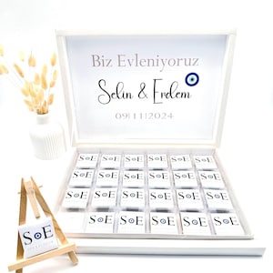 Gepersonaliseerde chocolade doos – bruiloft, Sünnet, verjaardag – gast cadeau feestgunst kinderverjaardag snoepreep decoratie cadeau idee chocolade