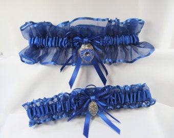 Ligas de boda o de graduación de POLICE ROYAL BLUE