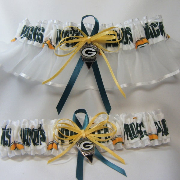 Green Bay Packers handgemaakte bruiloft kousenbanden sport Kousenband