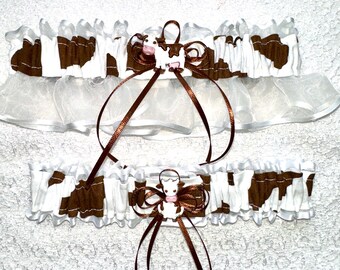 Brown Cow ***Wedding Garter Set