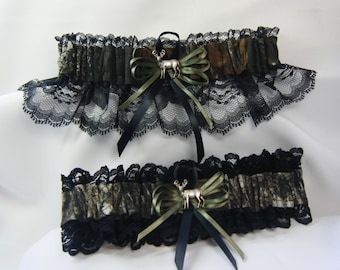 Camo garter MOSSY OAK Black Lace Camouflage