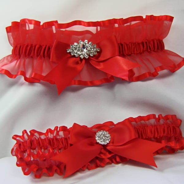 Red Garter Belt Etsy
