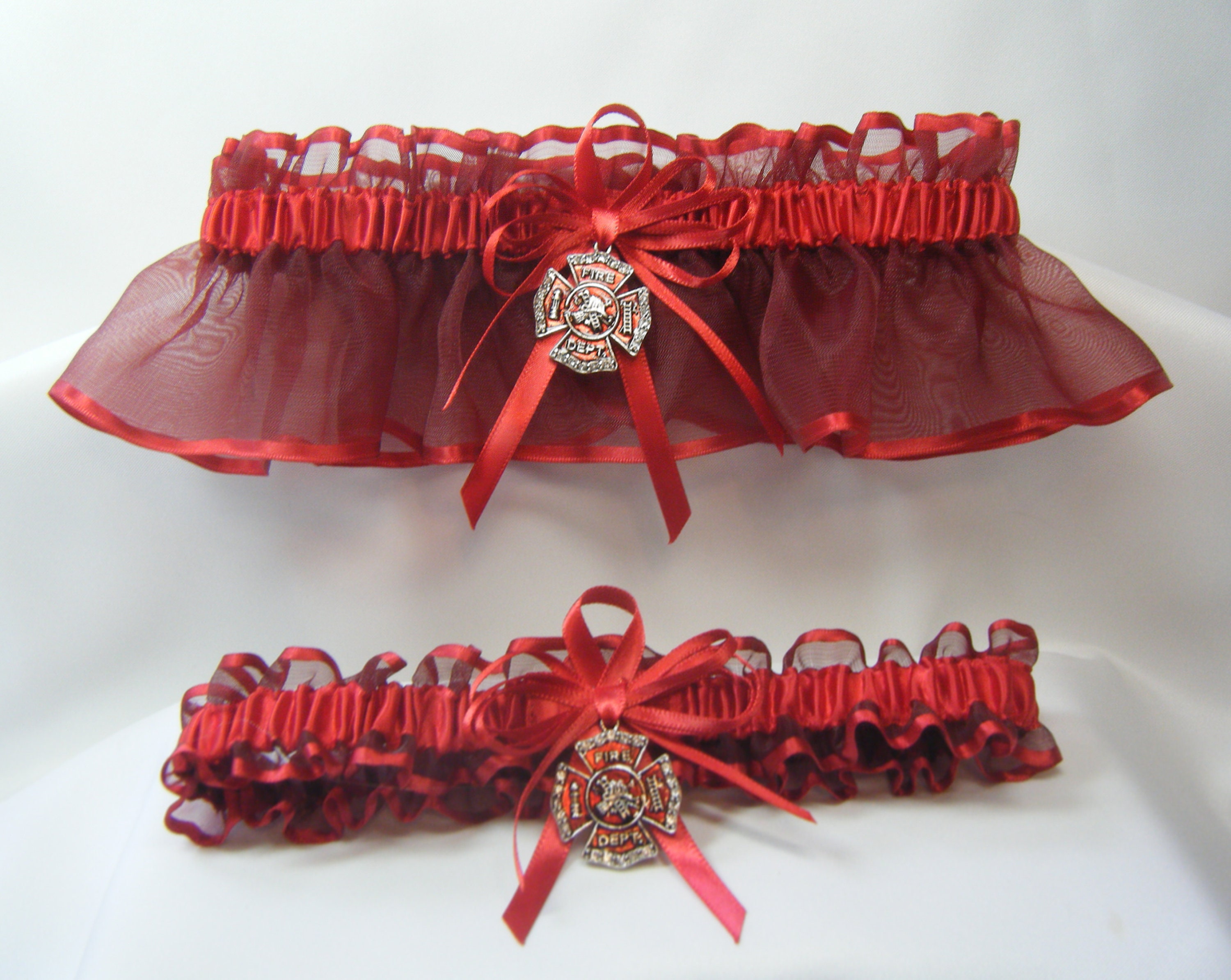 Wedding Garter Red - Etsy