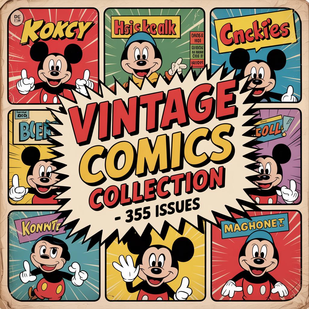 Mickey comic book - Etsy 日本
