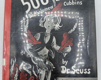 The 500 Hats of Bartholomew Cubbins 1938 Hardcover Dr. Seuss