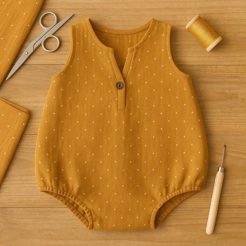 Baby Romper Sewing Pattern PDF: DIY Bubble Romper (newborn to 18 Months ...