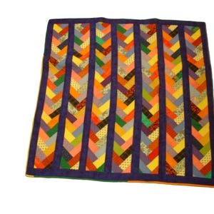 Patchwork Quilt with Bright Colours.