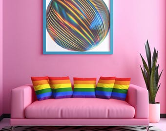 Pride Grafik-Bundle: LGBTQ+ Regenbogen Designs (Digitaler Download, PNGs >300dpi) Nr.43