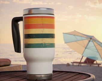 Personalized Stainless Steel Travel Mug - 14oz Custom Coffee Tumbler, Thermal Cup