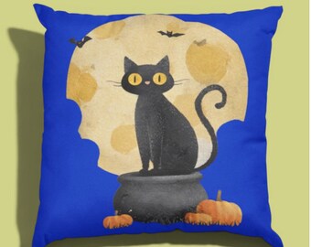 Halloween Clipart Bundel, Zwarte Kat Clip Arts, Pompoen, Vleermuizen (Digitale Download) Nr. 70