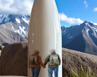 Hiking Tumbler Mockup Bundle: 12 PSD Backgrounds (Digital Download) No32