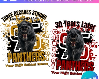 Football T Shirt Canva Editable Designs, Reunion Alumni Shirt, Football Game Day Template, Football T Shirt Template, Football Players Shirt
