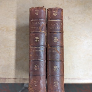 1800s Les Miserables By Victor Hugo Leather Bound