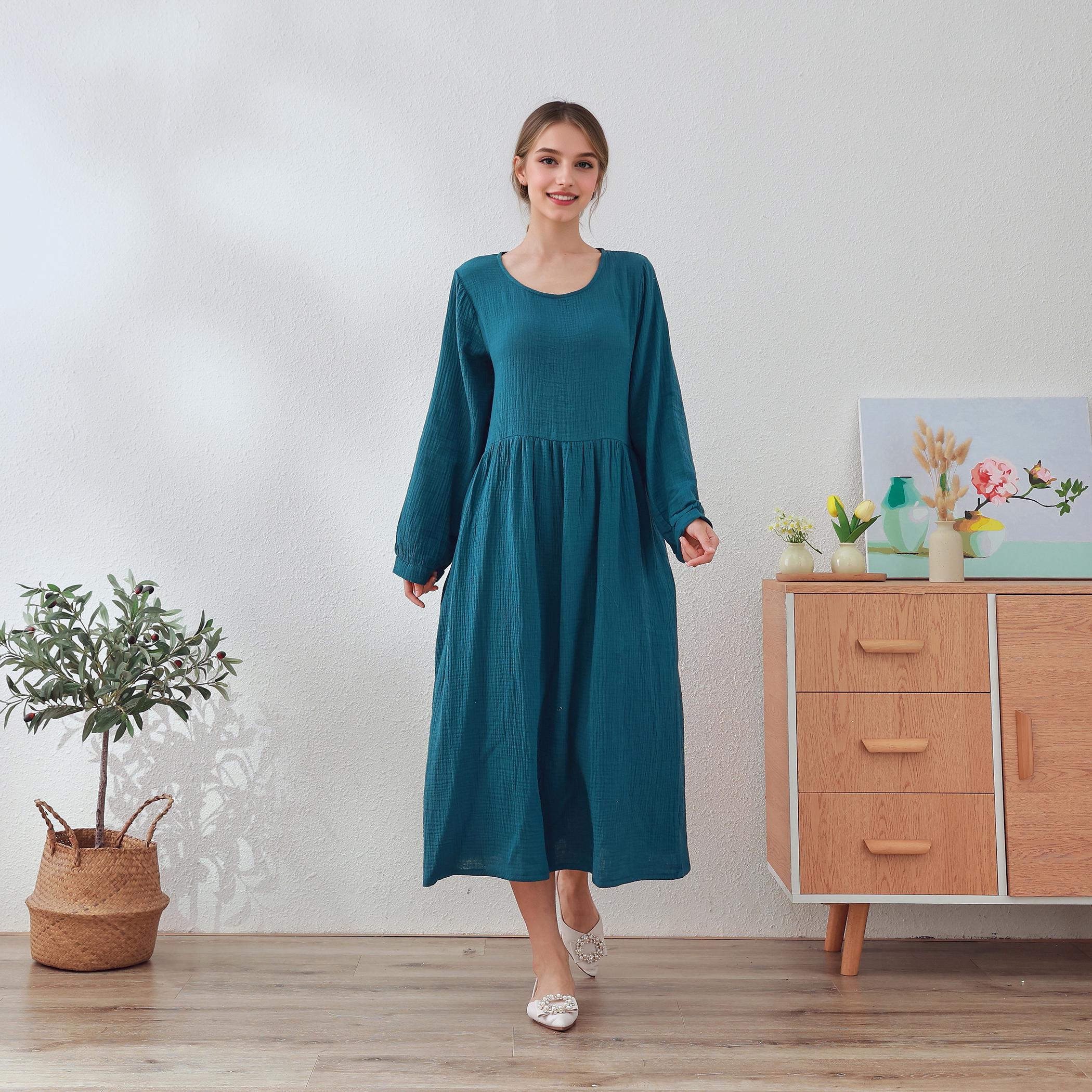 white christmas dresses AUDREY COTTON GAUZE DRESS main image 0