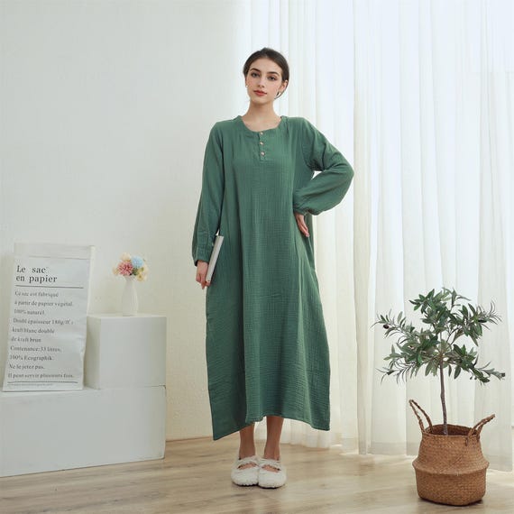 slim fit dress slacks Plus Size Semi Formal Midi Dresses Casual Brown Fall Winter V Neck 3/4