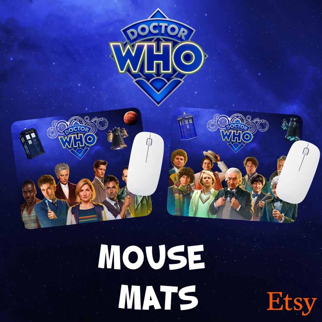 Doctor Who 60th Anniversary Official Mouse Mats - Electronics Laptop ...