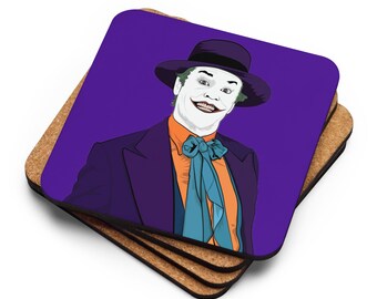 Joker Coaster: Cork-Backed, Heat-Resistant Mug Coaster